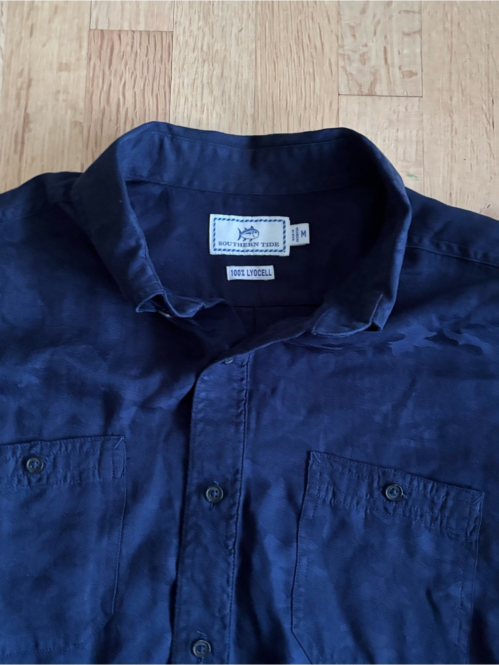 Southern Tide Dark Navy Button-Up Shirt